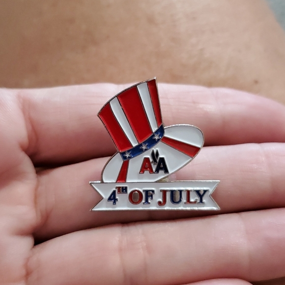 Vintage Legacy American Airlines logo 4th of July red white and blue top hat - Picture 3 of 4